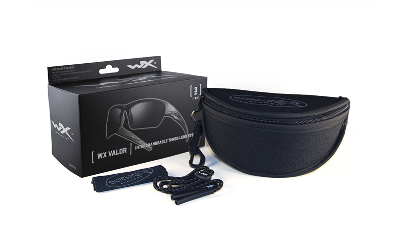 WX VALOR 2.5, Matte Black Frame, Grey/Clear/Light Orange Lens