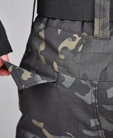 Military Shirt &amp; Pants w/ Knee Pads - Multicam