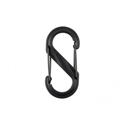 S-BINER® PLASTIK DUAL Karabinhage, SORT - STØRRELSE 2