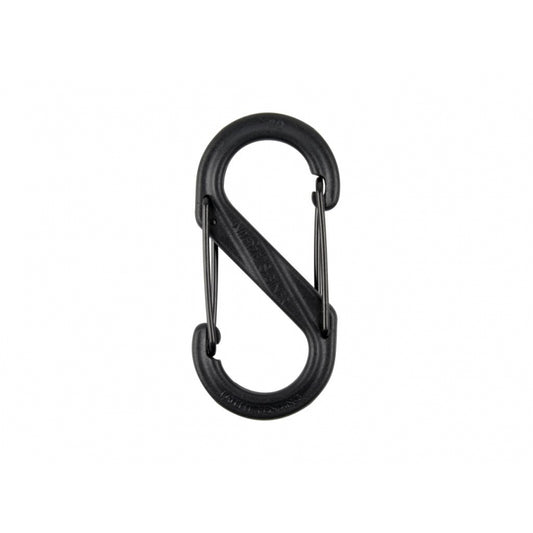 S-BINER® PLASTIK DUAL Karabinhage, SORT - STØRRELSE 2