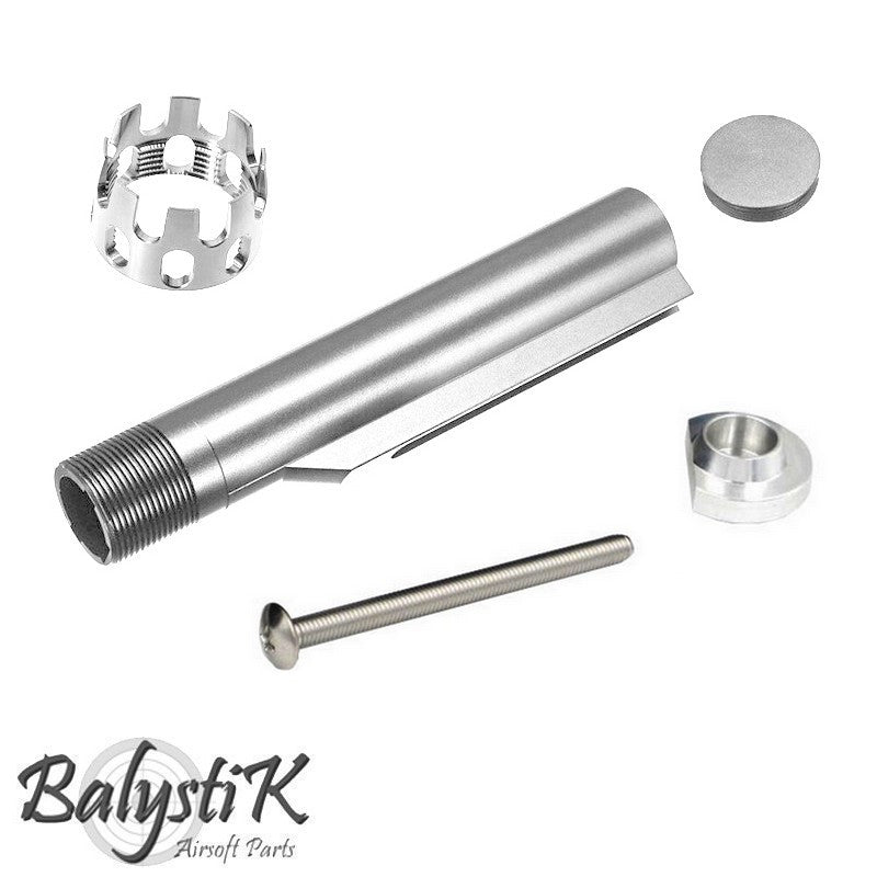 Buffer tube for M4 AEG - Silver