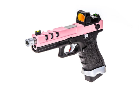 EU18 VENTED GBB SORT/PINK + BDS (FULDAUTO)